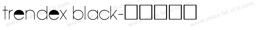 trendex black字体转换